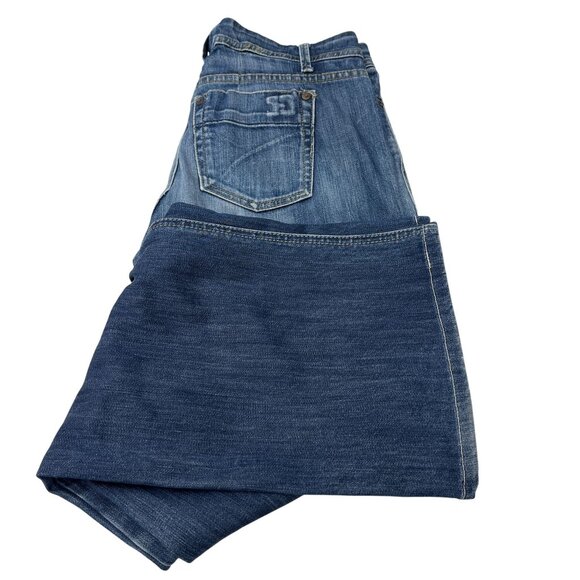 Y2K Joe's Jeans Mid Rise Women's Flared Leg Jeans Tricky Dark Wash Size 29W‎ - Picture 5 of 12